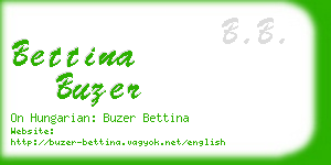 bettina buzer business card